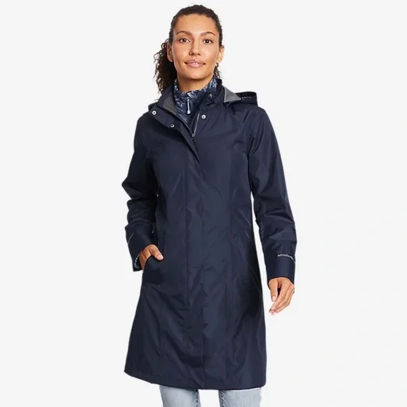 【Gabby】Eddie Bauer ロングコート　ネイビー　THEMOL Eddie Bauer Women Eddie Bauer Girl On The Go Insulated Petite Coats